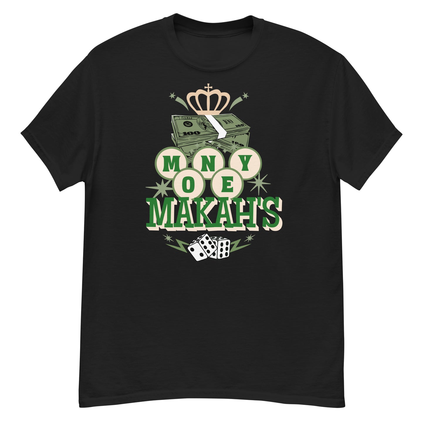 money makah's craps and dice shirt