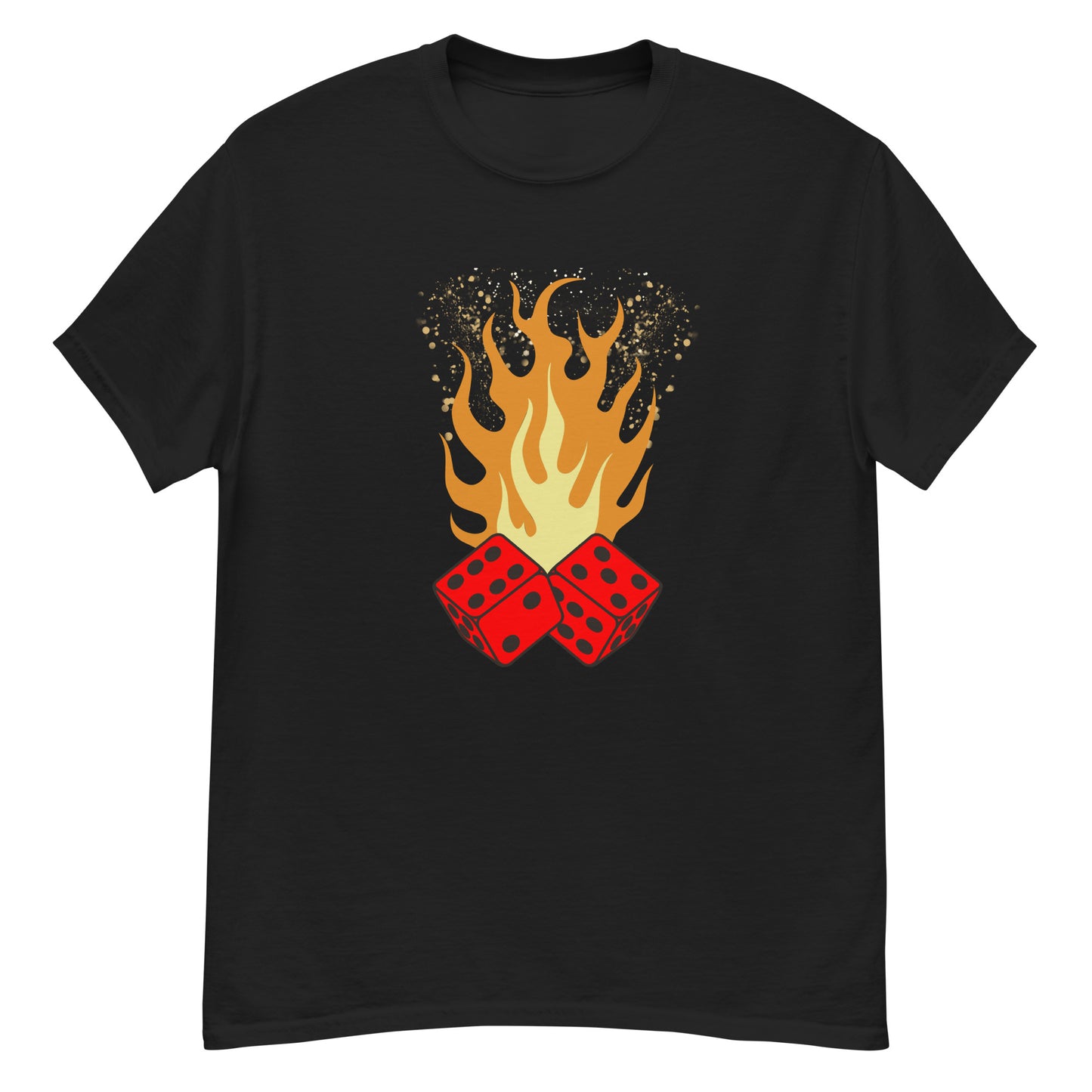 fire dice craps and dice shirt 