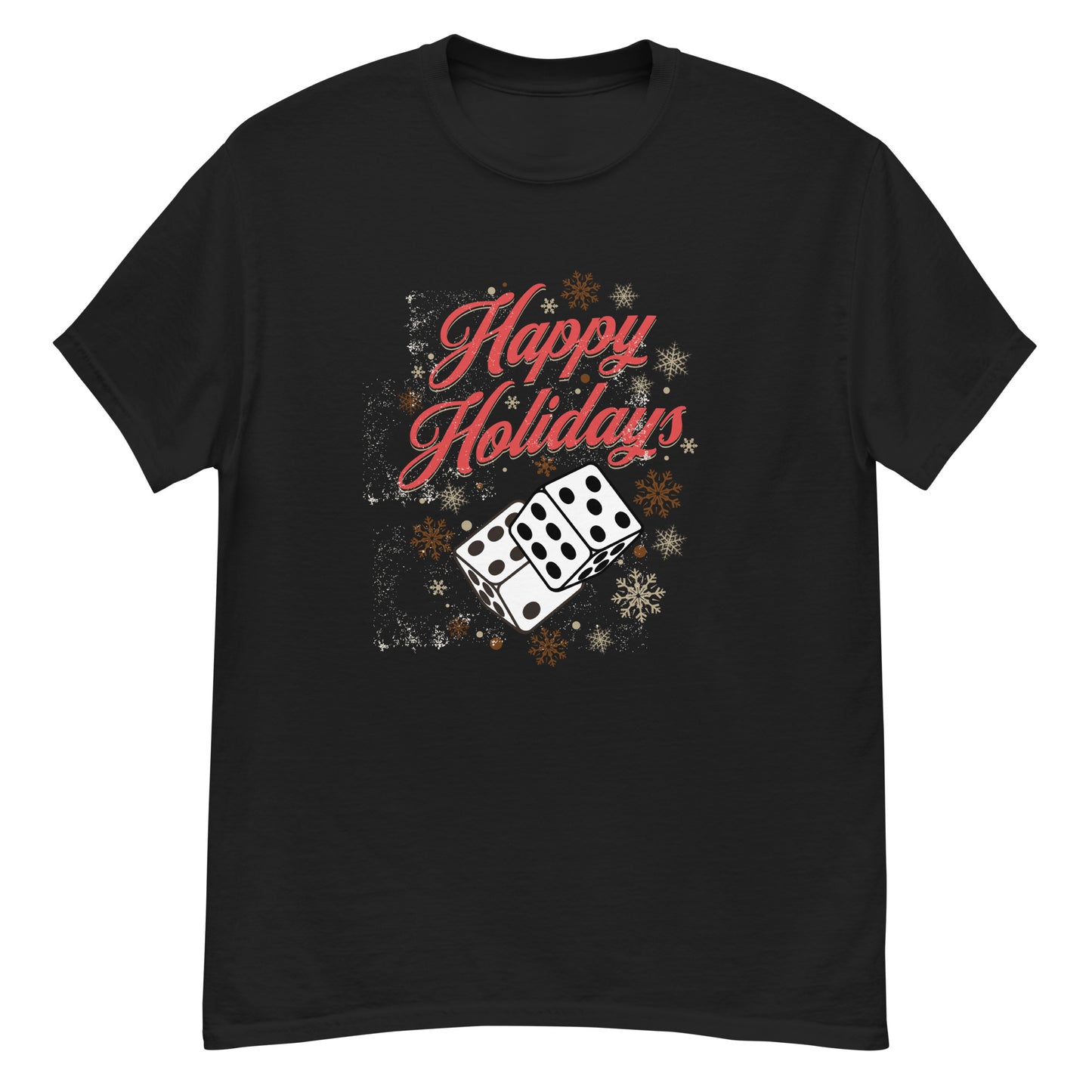 happy holidays craps and dice shirt