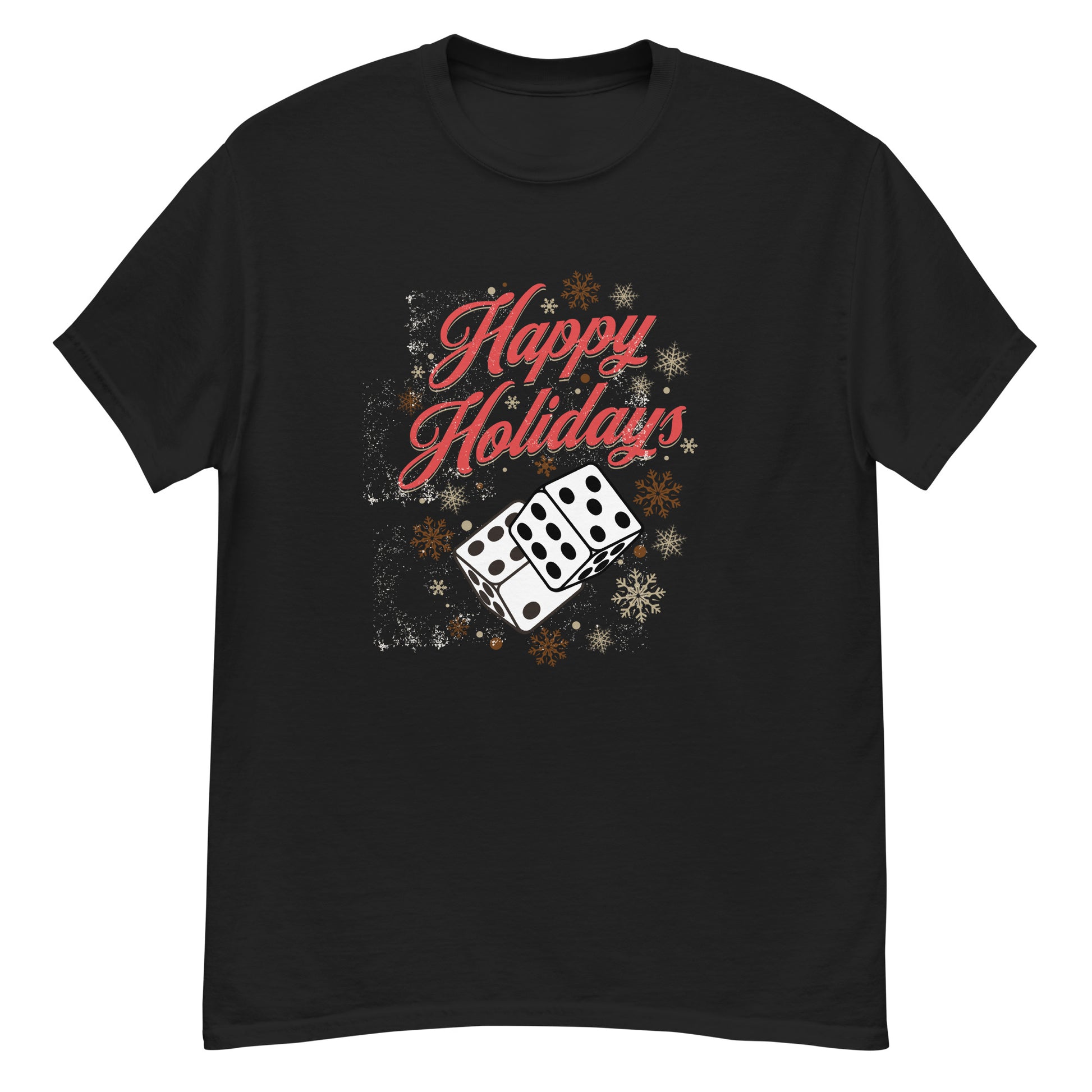 happy holidays craps and dice shirt