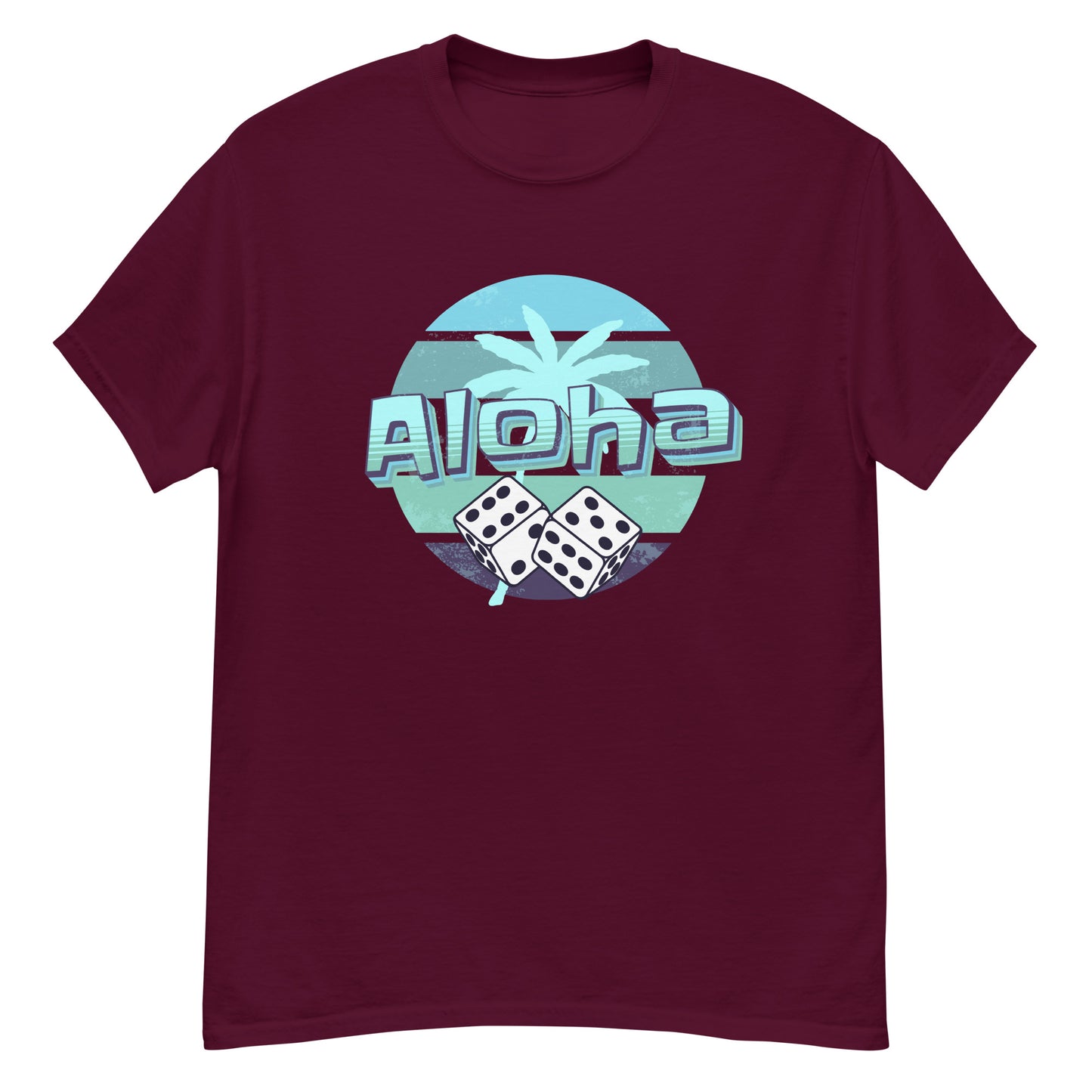 Aloha craps and dice shirt